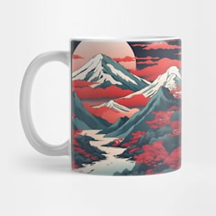 the red sun Mug